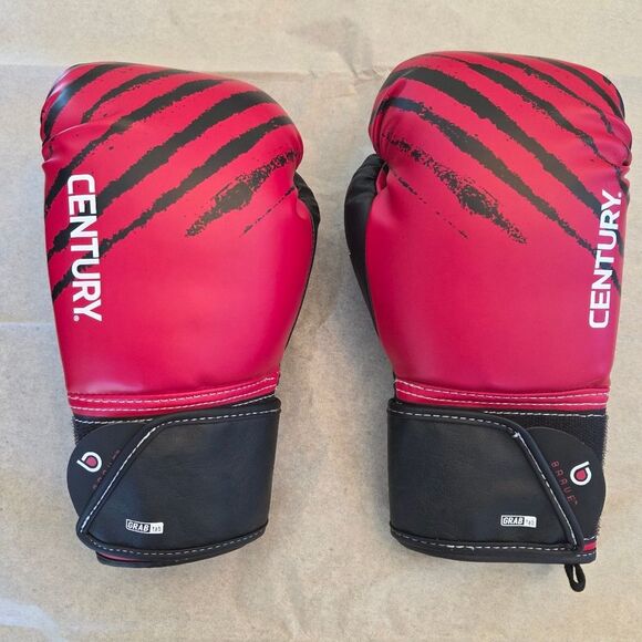Century Martial Arts Other - Century Martial Arts Brave Boxing Gloves Kids Youth 6oz Red & Black Grab Tab NEW